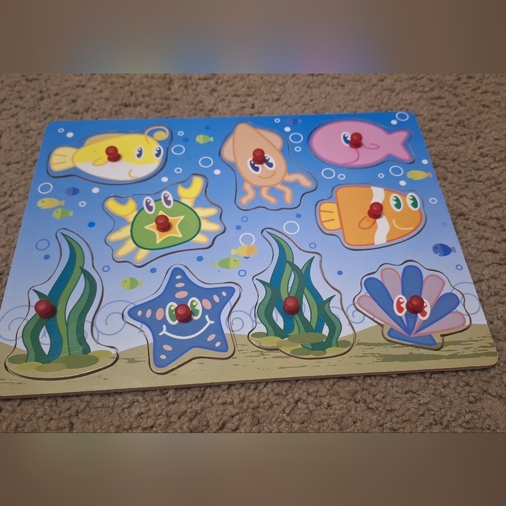 Mellisa & Doug Lot Of Six Wooden Puzzles Crafted By Hand - Picture 6 of 8